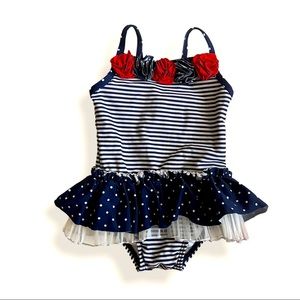 Little Me Baby Girl One-Piece Skirted Swimsuit